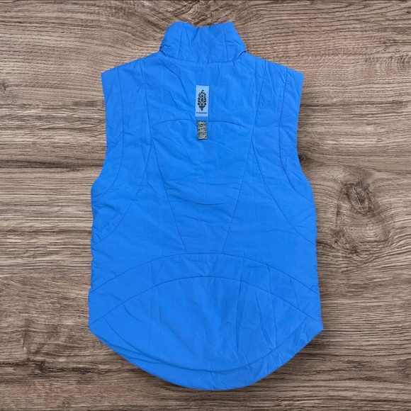 #7 NWT Free People Slalom Reversible Fleece in Stellar Blue - Picture 8 of 11